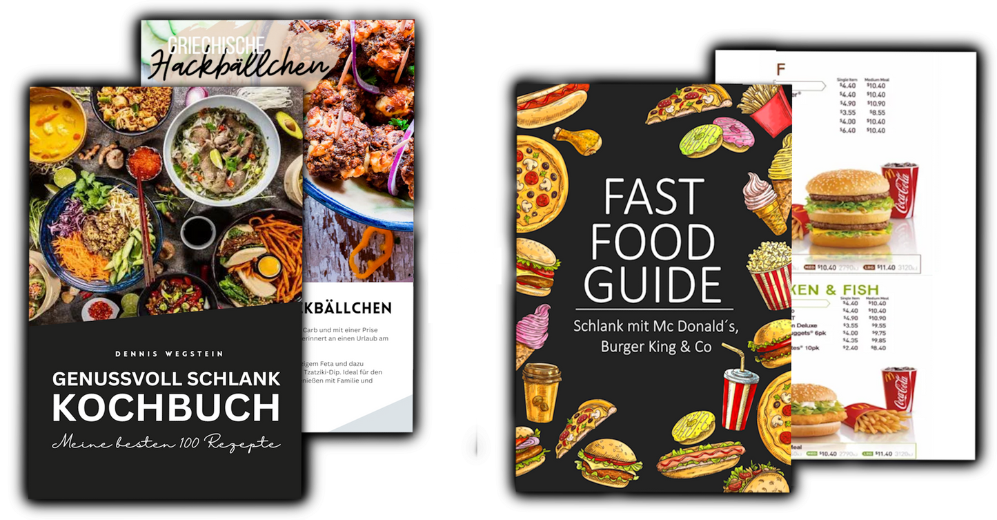 Genussvoll Schlank Kochbuch + Fast Food Guide Bundle